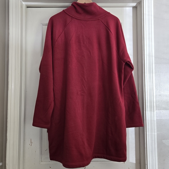 NWT ATHLETA Cozy Karma Asym Sweatshirt Dress Size 1X - Picture 4 of 6